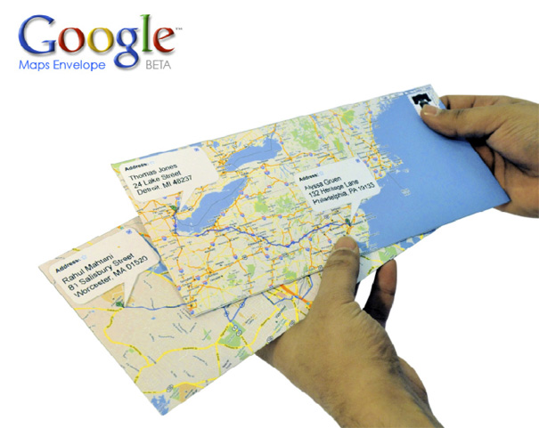 Google Maps Envelopes